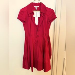 Diane Von Furstenberg Red Dress Size 10 Tags On